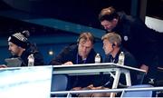 13 November 2022; Barbarians joint head coaches Scott Robertson, left, Ronan O'Gara, right, and assistant coach Donnacha Ryan during the Killik Cup match between Barbarians and All Blacks XV at Tottenham Hotspur Stadium in London, England. Photo by Ramsey Cardy/Sportsfile