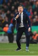 13 November 2022; Shelbourne manager Damien Duff during the Extra.ie FAI Cup Final match between Derry City and Shelbourne at Aviva Stadium in Dublin. Photo by Stephen McCarthy/Sportsfile