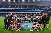 13 November 2022; The Barbarians team after the Killik Cup match between Barbarians and All Blacks XV at Tottenham Hotspur Stadium in London, England. Photo by Ramsey Cardy/Sportsfile