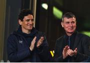 13 November 2022; Republic of Ireland manager Stephen Kenny, right, and coach Keith Andrews during the Extra.ie FAI Cup Final match between Derry City and Shelbourne at the Aviva Stadium in Dublin. Photo by Seb Daly/Sportsfile