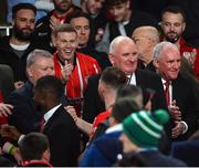 13 November 2022; Republic of Ireland international James McClean celebrates after the Extra.ie FAI Cup Final match between Derry City and Shelbourne at Aviva Stadium in Dublin. Photo by Stephen McCarthy/Sportsfile
