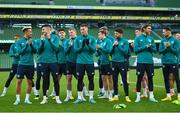 14 November 2022; The Republic of Ireland team during a training session at the Aviva Stadium in Dublin. Photo by Seb Daly/Sportsfile