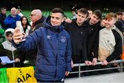 14 November 2022; Josh Cullen after a Republic of Ireland training session at the Aviva Stadium in Dublin. Photo by Seb Daly/Sportsfile
