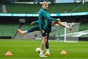 14 November 2022; Liam Scales during a Republic of Ireland training session at the Aviva Stadium in Dublin. Photo by Seb Daly/Sportsfile