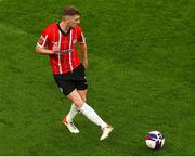 13 November 2022; Ronan Boyce of Derry City during the Extra.ie FAI Cup Final match between Derry City and Shelbourne at Aviva Stadium in Dublin. Photo by Michael P Ryan/Sportsfile