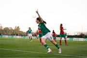 14 November 2022; Megan Campbell of Republic of Ireland celebrates after scoring her sides first goal during the International friendly match between Republic of Ireland and Morocco at Marbella Football Center in Marbella, Spain. Photo by Mateo Villalba Sanchez/Sportsfile