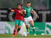14 November 2022; Katie McCabe of Republic of Ireland in action against Bouftini Sofia of Morocco during the International friendly match between Republic of Ireland and Morocco at Marbella Football Center in Marbella, Spain. Photo by Mateo Villalba Sanchez/Sportsfile