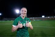 14 November 2022; Louise Quinn of Republic of Ireland celebrates after the International friendly match between Republic of Ireland and Morocco at Marbella Football Center in Marbella, Spain. Photo by Mateo Villalba Sanchez/Sportsfile