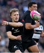 13 November 2022; Damian McKenzie of All Blacks XV during the Killik Cup match between Barbarians and All Blacks XV at Tottenham Hotspur Stadium in London, England. Photo by Ramsey Cardy/Sportsfile