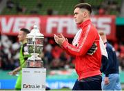 13 November 2022; Derry City goalkeeper Brian Maher before the the Extra.ie FAI Cup Final match between Derry City and Shelbourne at Aviva Stadium in Dublin. Photo by Stephen McCarthy/Sportsfile