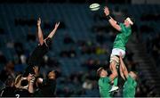 4 November 2022; Gavin Thornbury of Ireland wins a lineout during the match between Ireland A and All Blacks XV at RDS Arena in Dublin. Photo by Brendan Moran/Sportsfile
