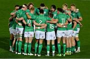 4 November 2022; The Ireland team huddle before during the match between Ireland A and All Blacks XV at RDS Arena in Dublin. Photo by Brendan Moran/Sportsfile