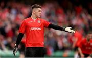 13 November 2022; Derry City goalkeeper Brian Maher before the Extra.ie FAI Cup Final match between Derry City and Shelbourne at Aviva Stadium in Dublin. Photo by Stephen McCarthy/Sportsfile