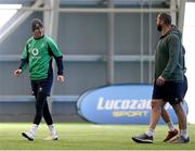 15 November 2022; Jonathan Sexton and head coach Andy Farrell during a Ireland rugby squad training session at the IRFU High Performance Centre at the Sport Ireland Campus in Dublin. Photo by Harry Murphy/Sportsfile