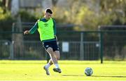 15 November 2022; Dara O'Shea during a Republic of Ireland training session at the FAI National Training Centre in Abbotstown, Dublin. Photo by Seb Daly/Sportsfile