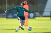 15 November 2022; Evan Ferguson during a Republic of Ireland training session at the FAI National Training Centre in Abbotstown, Dublin. Photo by Seb Daly/Sportsfile