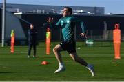 15 November 2022; Josh Cullen during a Republic of Ireland training session at the FAI National Training Centre in Abbotstown, Dublin. Photo by Seb Daly/Sportsfile