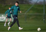 15 November 2022; John Egan during a Republic of Ireland training session at the FAI National Training Centre in Abbotstown, Dublin. Photo by Seb Daly/Sportsfile