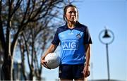 16 November 2022; Dublin ladies footballer Leah Caffrey in attendance at AIG Headquarters at the unveiling of the new Dublin GAA Jersey with sponsors AIG Insurance. Photo by David Fitzgerald/Sportsfile