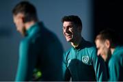 16 November 2022; Darragh Lenihan during a Republic of Ireland training session at the FAI National Training Centre in Abbotstown, Dublin. Photo by Seb Daly/Sportsfile