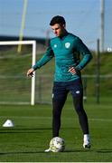 16 November 2022; John Egan during a Republic of Ireland training session at the FAI National Training Centre in Abbotstown, Dublin. Photo by Seb Daly/Sportsfile