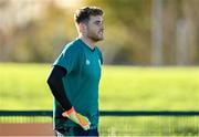 16 November 2022; Goalkeeper Mark Travers during a Republic of Ireland training session at the FAI National Training Centre in Abbotstown, Dublin. Photo by Seb Daly/Sportsfile
