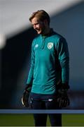 16 November 2022; Goalkeeper Caoimhin Kelleher during a Republic of Ireland training session at the FAI National Training Centre in Abbotstown, Dublin. Photo by Seb Daly/Sportsfile