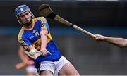 13 November 2022; Kevin Mulhall of Clough/ Ballacolla in action against Darragh Butler of Kilmacud Crokes during the AIB Leinster GAA Hurling Senior Club Championship Quarter-Final match between Kilmacud Crokes and Clough/Ballacolla at Parnell Park in Dublin. Photo by Sam Barnes/Sportsfile