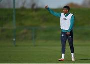 16 November 2022; Chiedozie Ogbene during a Republic of Ireland training session at the FAI National Training Centre in Abbotstown, Dublin. Photo by Seb Daly/Sportsfile