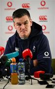 16 November 2022; Jonathan Sexton during an Ireland rugby press conference at IRFU High Performance Centre at the Sport Ireland Campus in Dublin. Photo by Harry Murphy/Sportsfile