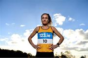 16 November 2022; Some of the stars of Irish Cross Country running pictured in advance of the 123.ie National Cross Country Championships which take place at Rosapenna Golf Club in Donegal on November 20th. Athletes donned the number 10 bib numbers in memory of the 10 people who tragically lost their lives in Creeslough on October 7th. Pictured is athlete Michelle Finn. Photo by Piaras Ó Mídheach/Sportsfile