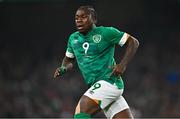 17 November 2022; Michael Obafemi of Republic of Ireland during the International Friendly match between Republic of Ireland and Norway at the Aviva Stadium in Dublin. Photo by Eóin Noonan/Sportsfile