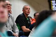 18 November 2022; Former Kerry footballer Kieran Donaghy looks on during the 2022 MAAC/ASUN Dublin Basketball Challenge match between Rider Broncs and Stetson Hatters at National Basketball Arena in Dublin. Photo by David Fitzgerald/Sportsfile