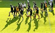 18 November 2022; The Australia squad warm-up during the captain's run at the UCD Bowl in Dublin. Photo by Ramsey Cardy/Sportsfile
