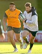 18 November 2022; James Slipper, right, and Allan Alaalatoa during the Australia captain's run at the UCD Bowl in Dublin. Photo by Ramsey Cardy/Sportsfile