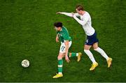 17 November 2022; Callum O'Dowda of Republic of Ireland and Ola Solbakken of Norway during the International Friendly match between Republic of Ireland and Norway at the Aviva Stadium in Dublin. Photo by Ben McShane/Sportsfile