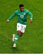 17 November 2022; Chiedozie Ogbene of Republic of Ireland during the International Friendly match between Republic of Ireland and Norway at the Aviva Stadium in Dublin. Photo by Ben McShane/Sportsfile