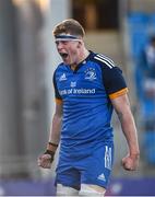 18 November 2022; Sean O'Brien of Leinster celebrates after scoring his side's sixth try during the Bank of Ireland friendly match between Leinster and Chile at Energia Park in Dublin. Photo by Harry Murphy/Sportsfile