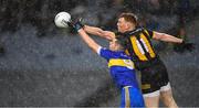 19 November 2022; Ben McGowan of Ratoath in action against Niall Mitchell of The Downs during the AIB Leinster GAA Football Senior Club Championship Semi-Final match between The Downs and Ratoath at Croke Park in Dublin. Photo by Daire Brennan/Sportsfile