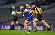 19 November 2022; Cian Rogers of Ratoath in action against Kevin O’Sullivan of The Downs during the AIB Leinster GAA Football Senior Club Championship Semi-Final match between The Downs and Ratoath at Croke Park in Dublin. Photo by Daire Brennan/Sportsfile