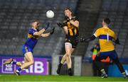 19 November 2022; Niall Mitchell of The Downs in action against goalkeeper Darragh McPartlin and Conor McGill of Ratoath during the AIB Leinster GAA Football Senior Club Championship Semi-Final match between The Downs and Ratoath at Croke Park in Dublin. Photo by Daire Brennan/Sportsfile