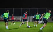 19 November 2022; Darragh Lenihan, centre, during a Republic of Ireland training session at the National Stadium training grounds in Ta' Qali, Malta. Photo by Seb Daly/Sportsfile
