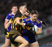 19 November 2022; Bryan McMahon of Ratoath in action against Ian Martin of The Downs during the AIB Leinster GAA Football Senior Club Championship Semi-Final match between The Downs and Ratoath at Croke Park in Dublin. Photo by Daire Brennan/Sportsfile