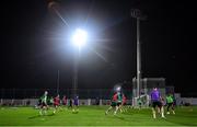 19 November 2022; Republic of Ireland players during a training session at the National Stadium training grounds in Ta' Qali, Malta. Photo by Seb Daly/Sportsfile
