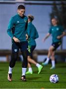 19 November 2022; Matt Doherty during a Republic of Ireland training session at the National Stadium training grounds in Ta' Qali, Malta. Photo by Seb Daly/Sportsfile