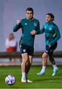 19 November 2022; Seamus Coleman during a Republic of Ireland training session at the National Stadium training grounds in Ta' Qali, Malta. Photo by Seb Daly/Sportsfile