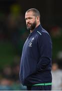 19 November 2022; Ireland head coach Andy Farrell during the Bank of Ireland Nations Series match between Ireland and Australia at the Aviva Stadium in Dublin. Photo by Ramsey Cardy/Sportsfile