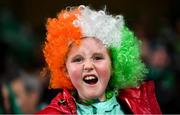 19 November 2022; Ireland supporter Alannah Graham, age 9, before the Bank of Ireland Nations Series match between Ireland and Australia at the Aviva Stadium in Dublin. Photo by David Fitzgerald/Sportsfile