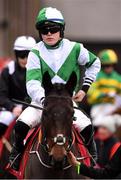 19 November 2022; Luke Dempsey, with Low Mileage before The O'Connor Heating & Plumbing Supporting Longford GAA Maiden Hurdle during day one of the Punchestown Festival at Punchestown Racecourse in Kildare. Photo by Matt Browne/Sportsfile