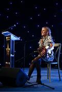 19 November 2022; Sharon Shannon performing during the TG4 All-Ireland Ladies Football All Stars Awards banquet, in association with Lidl, at the Bonnington Dublin Hotel. Photo by Eóin Noonan/Sportsfile